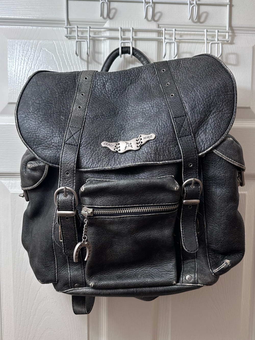 Vintage Leather Crazy Horse Back Pack Unisex Style